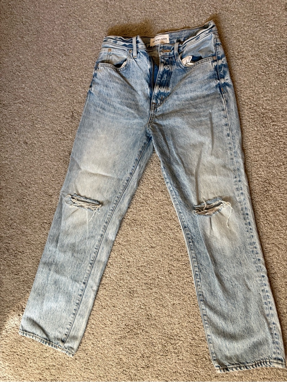 SLVRLAKE Light Blue Straight Leg Jeans